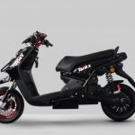 Black “spaceship” 72V Escooter 120km Ebike