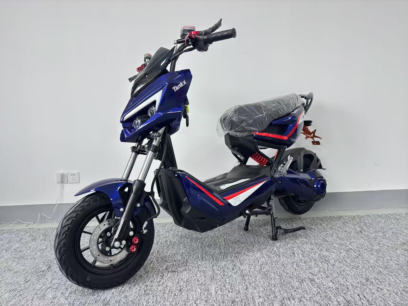 Blue “Cyber” 72V60Ah urban escooter ebike - Image 2